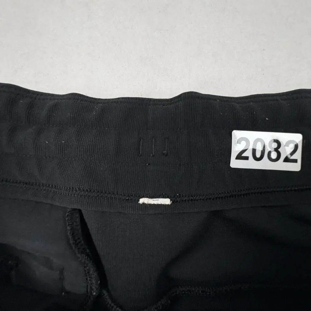 Lululemon Jogger Pants Mens Large Black Elastic Waist Knit Slim Fit Lounge Gym